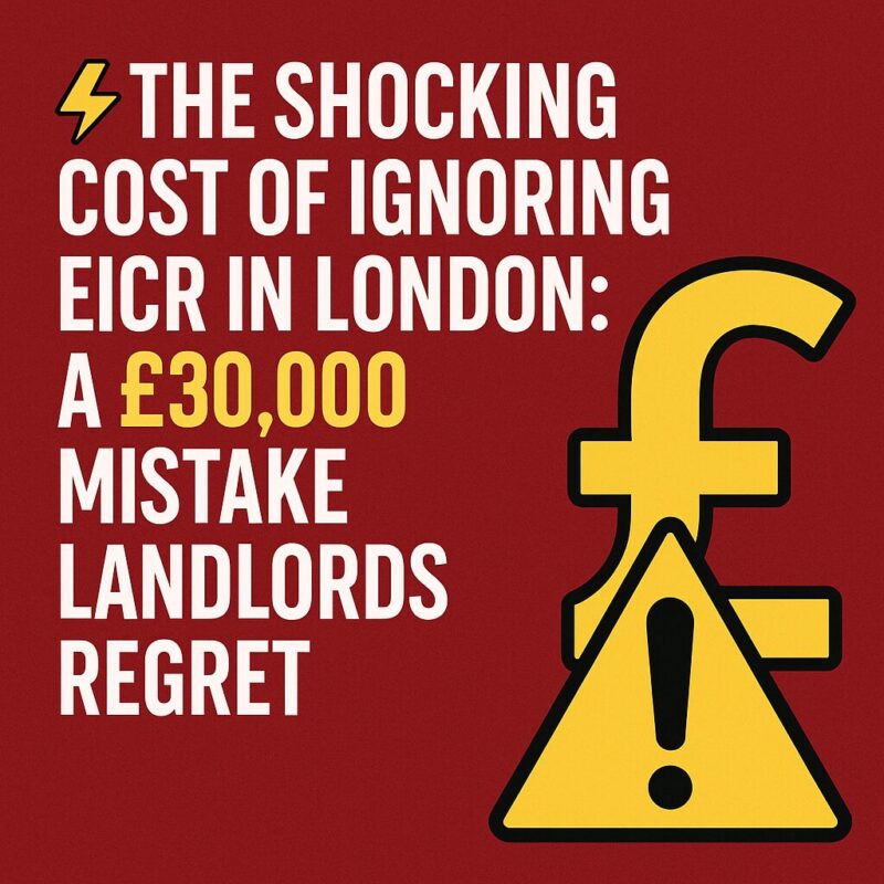 The Shocking Cost of Ignoring EICR in London: A £30,000 Mistake Landlords Regret