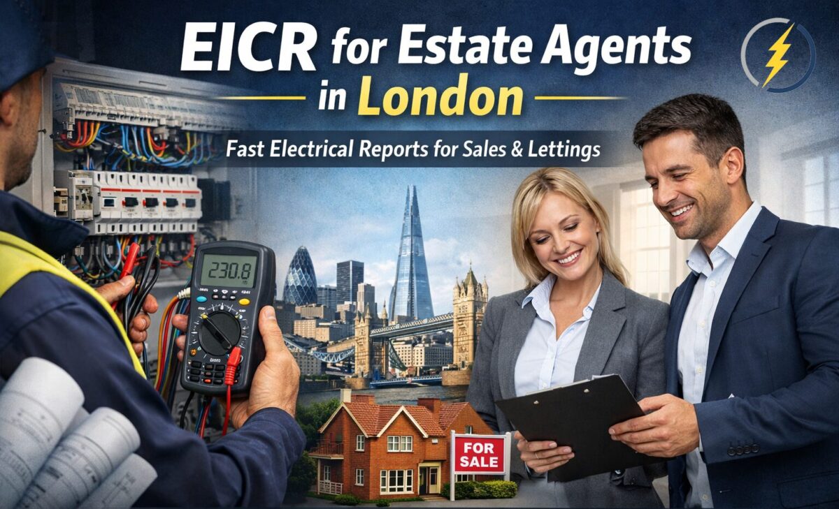 EICR for Estate Agents in London: Fast Electrical Reports for Sales, Lettings and Property Compliance