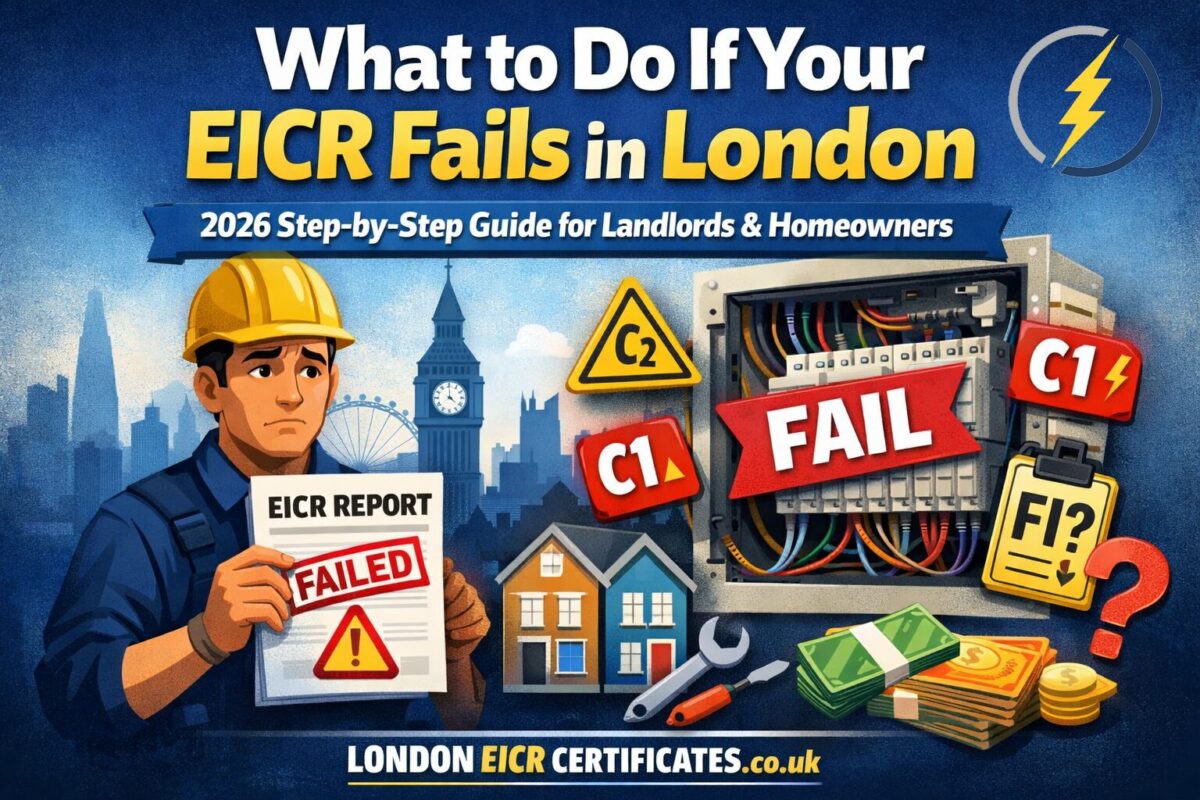I Failed My EICR: What To Do Next in London (2026 Guide)
