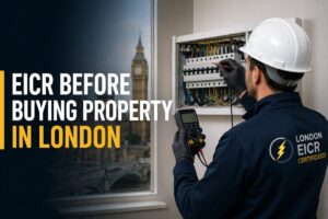 EICR before buying property in London electrical inspection by certified electrician.