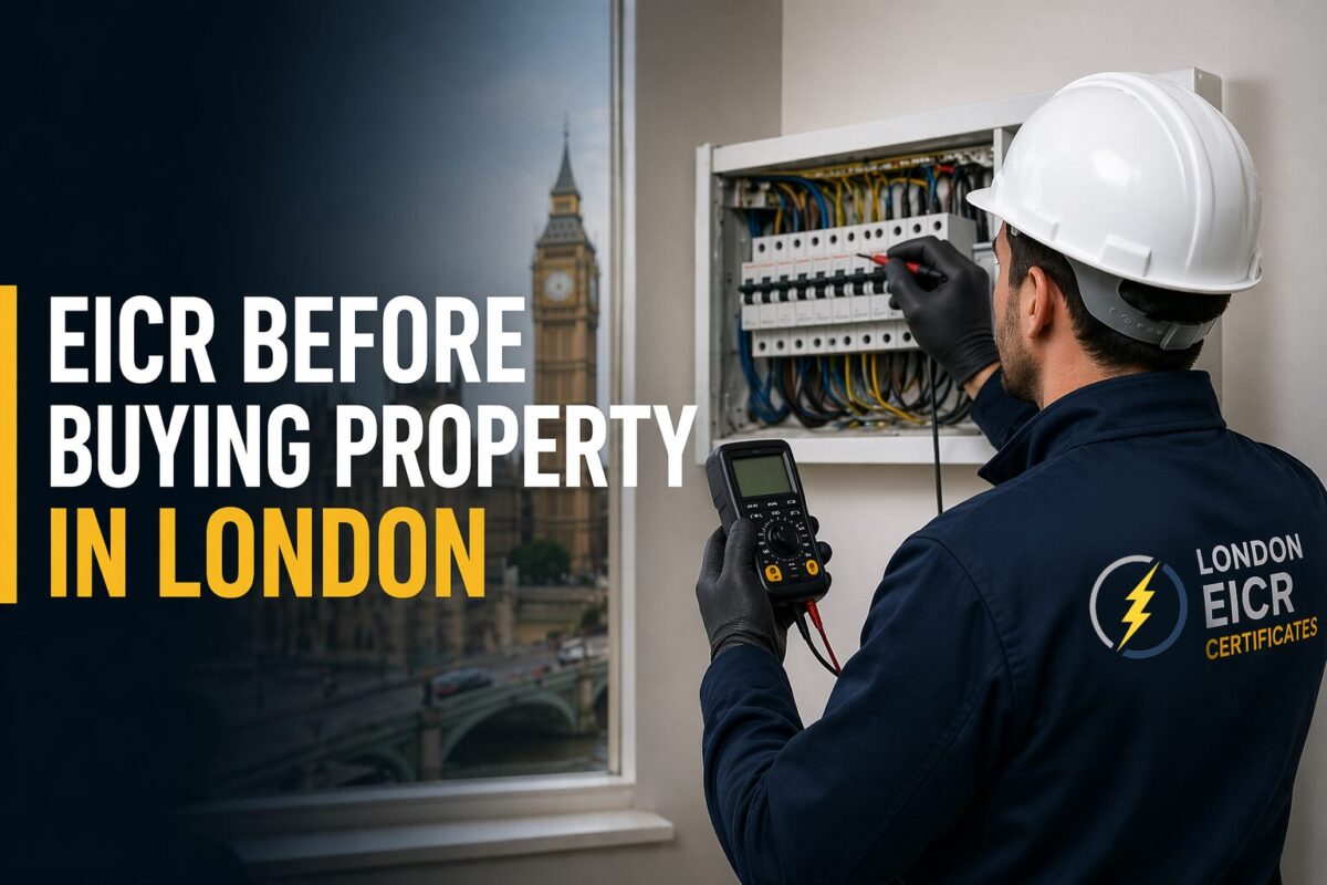 EICR before buying property in London electrical inspection by certified electrician.