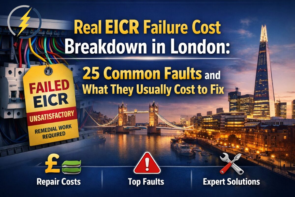 Real EICR Failure Cost Breakdown in London: 25 Common Faults and What They Usually Cost to Fix
