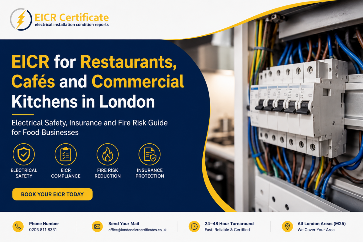EICR for Restaurants, Cafés and Commercial Kitchens in London