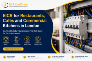 EICR for restaurants, cafés and commercial kitchens in London electrical safety guide