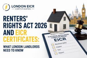 Renters Rights Act 2026 and EICR certificates guide for London landlords.