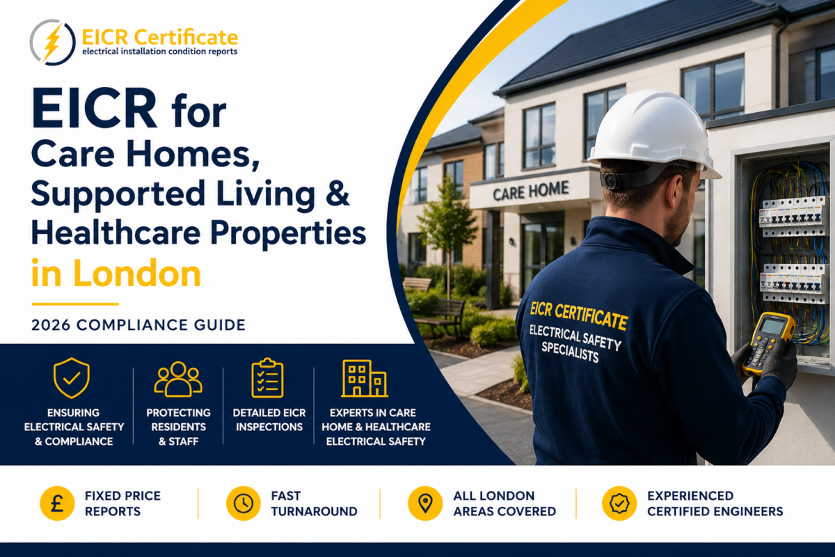 EICR for Care Homes, Supported Living & Healthcare Properties in London