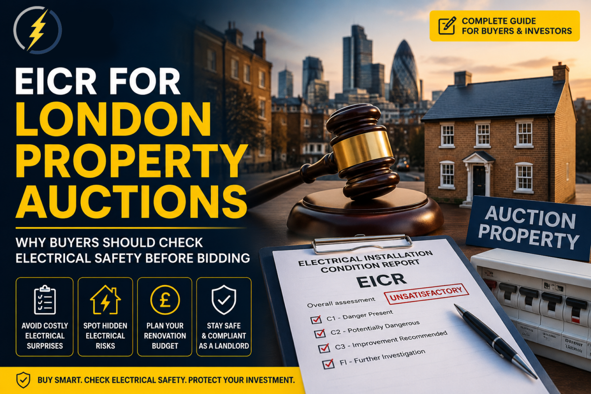 EICR for London Property Auctions: Why Buyers Should Check Electrical Safety Before Bidding