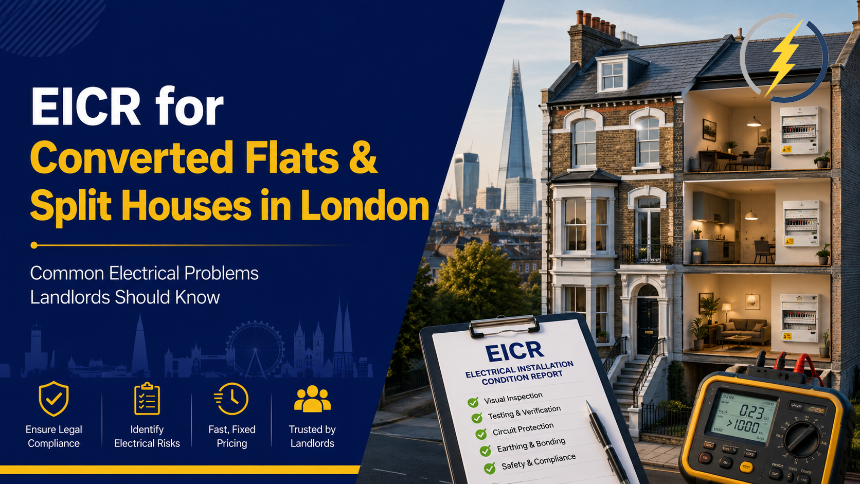 EICR for converted flats and split houses in London