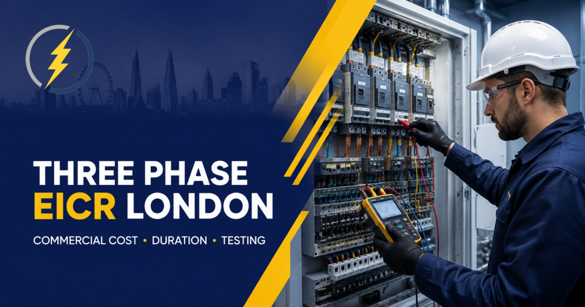 Three-Phase EICR London: Commercial Cost, Duration & Testing